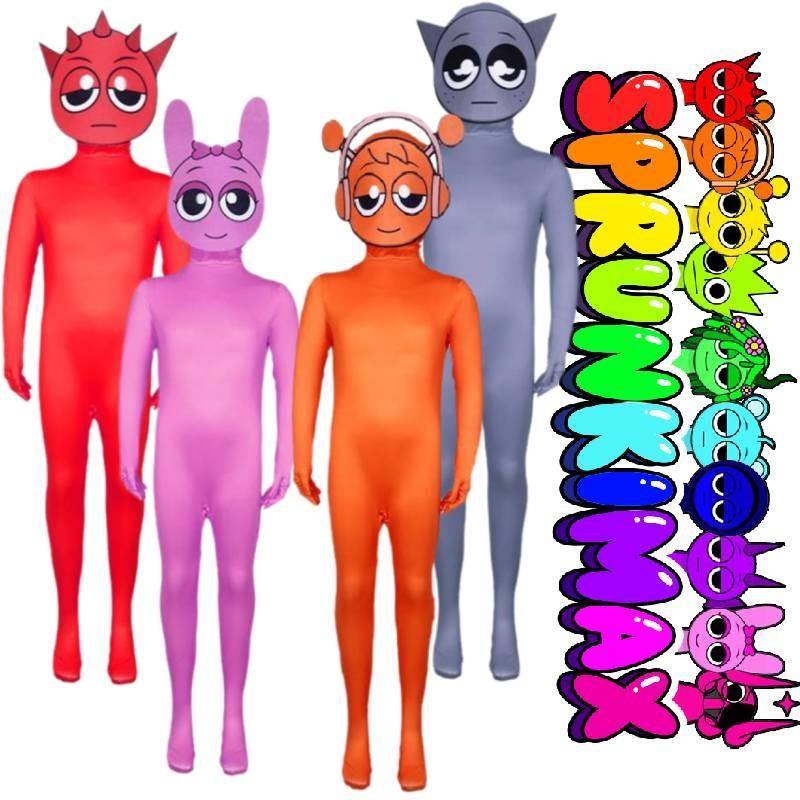 Cosplay Incredibox Sprunki Costume Costume Full Body Game Performance Jumpsuit