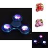 Timeless Design Led Light-up Flashing Fidget Tri-spinner For Anxiety And Stress Relief