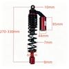 Amortisseur Arrière de Moto Hydraulique Réglable Suspension à Ressort Amortisseur Pour Scooter Vélo Électrique Modification