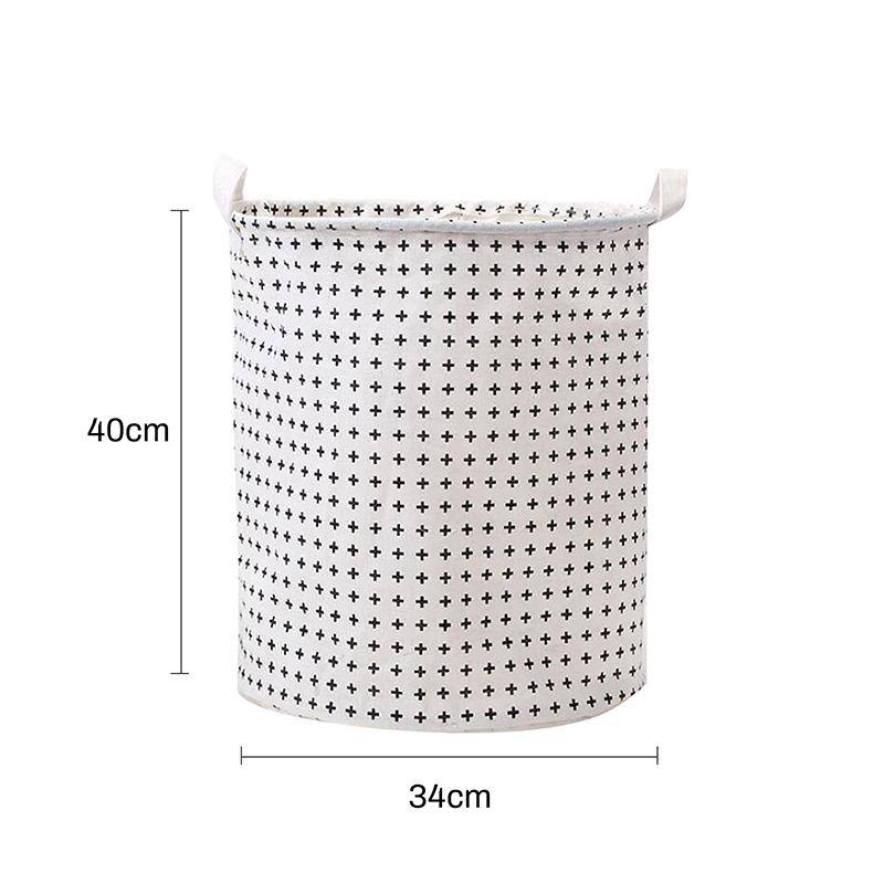 Grande Cesto de Roupa Suja À Prova D'Água Cesto de Armazenamento de Brinquedos Tecido de Linho de Algodão Cesto de Roupa Suja Portátil Organizador de Quarto