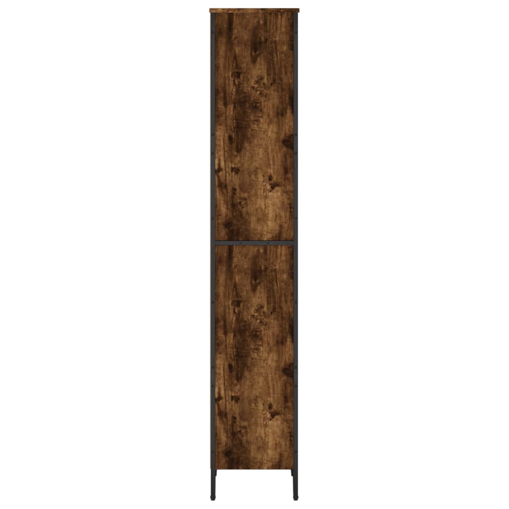 Vidaxl Regał, Przydymiony Dąb, 50X31X169 Cm, Materiał Drewnopochodny