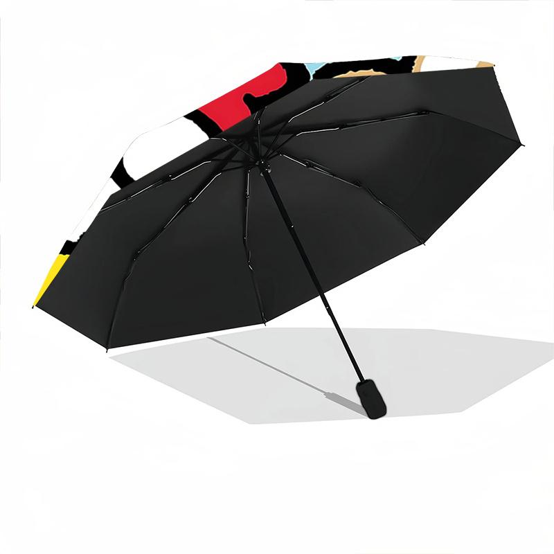 1pc Sanrio Characters Automatic Folding Umbrella - Portable Tri-Fold Design with 8-Bone Iron Frame, Perfect for Outdoor Use, Festive Gifts, Travel, Da