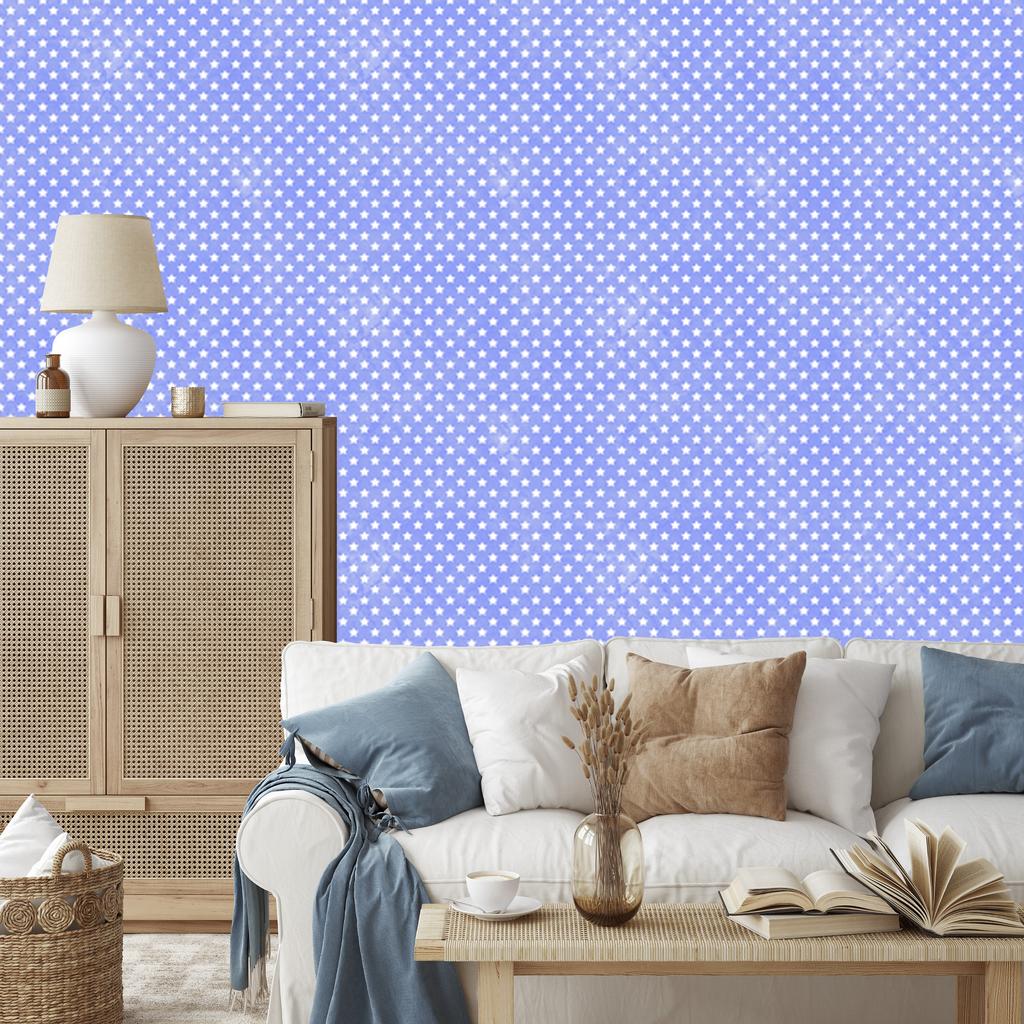 Blue Stars Wallpaper for Living Room and Bedroom 50x1000