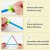 E7Ce Straw Connector Building Set Toy For Toddler Fine Motor Skill Improvement Early Educational Space Thinking Block Toy