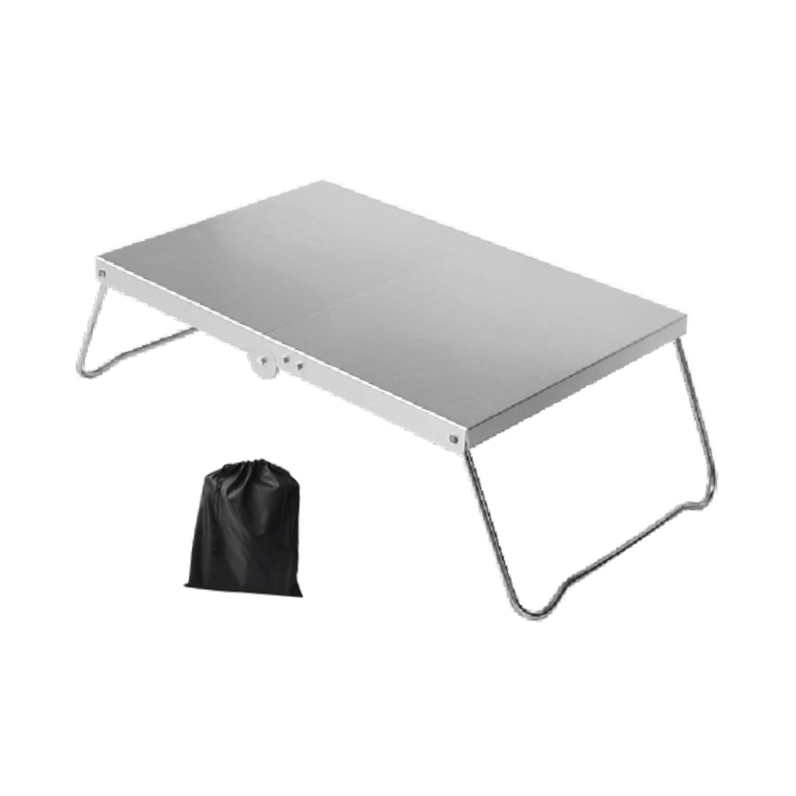 

Versatile Mini Camping Table with Carrying Bag for Yard And BBQ Events серебряный