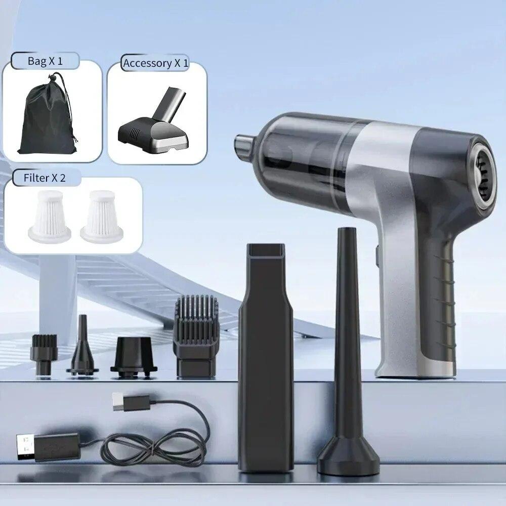 Wireless Car Vacuum Cleaner Strong Suction Handheld Portable Auto Vacuum Home&Car Dual Use Mini Vacuum Cleaner Home Appliance