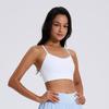 Export Summer Spaghetti Strap Delicate Beauty Back Quick-Drying Bubble Wrap Sports Intimates Running Gym Top Yoga Clothes for Women