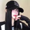 New product simple embroidery baseball cap women's big head circumference soft top spring and summer cap wide brim showing face small hat