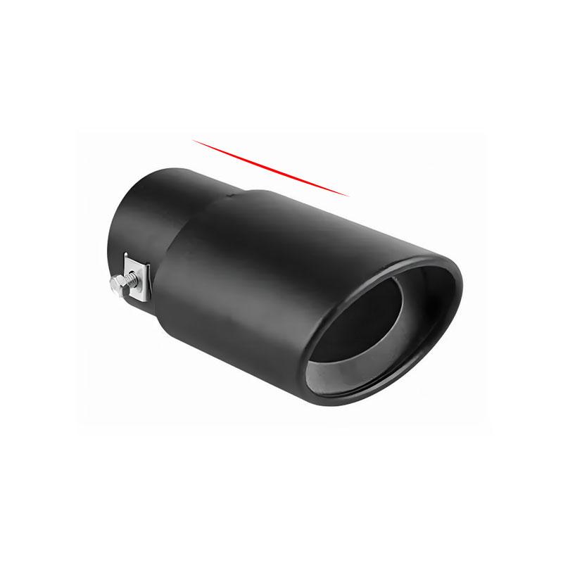 1 Piece 2.5" Stainless Steel Chrome Trim Car Auto Exhaust Muffler Tip Pipe Rear Tail Throat for Specific Models