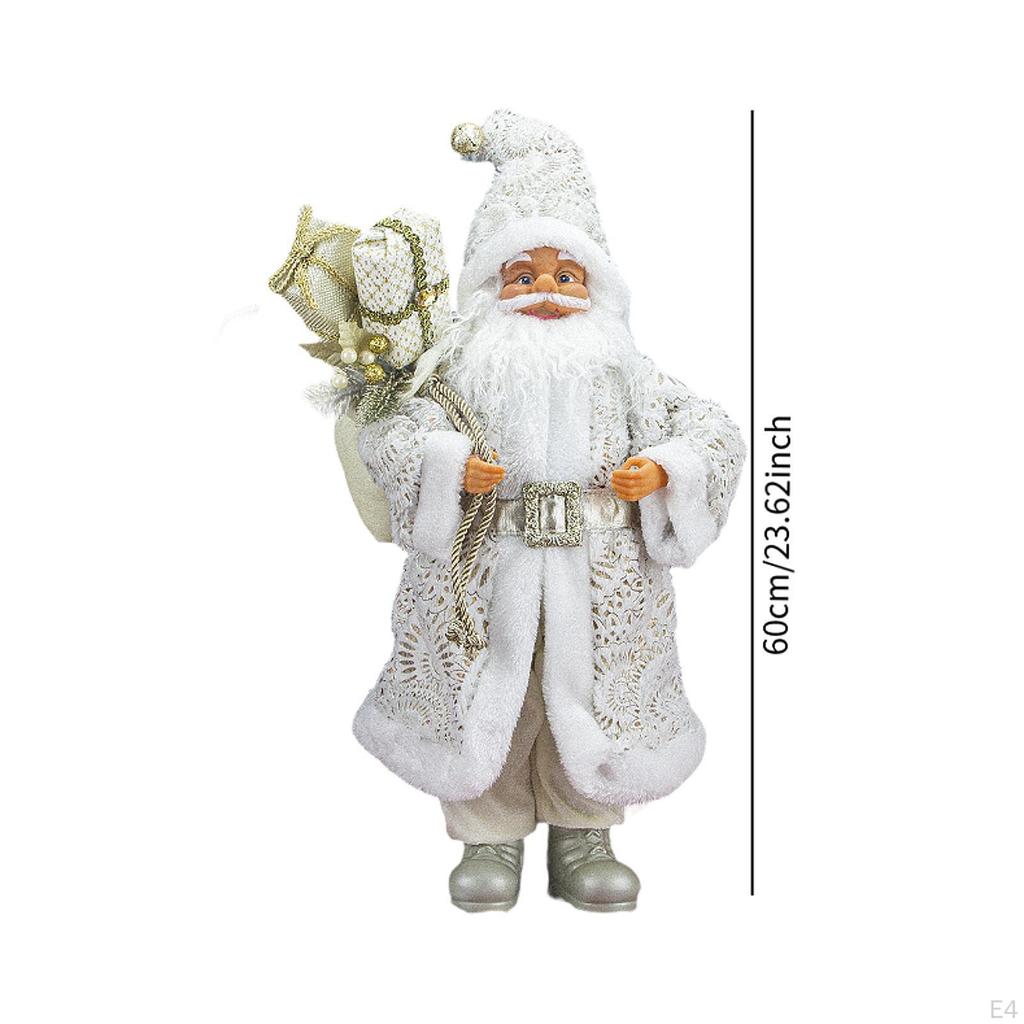 Figurka Świętego Mikołaja Lalka Świąteczna Ozdoba Rekwizyty Ornament Figurka Bożonarodzeniowa dla