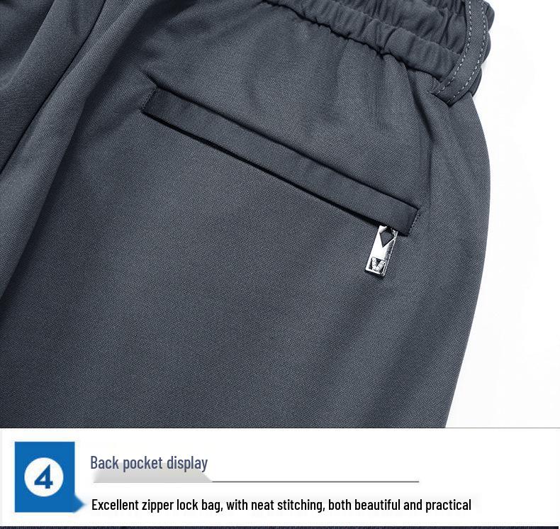 Herren Hohe Elastizität Dicke Lässige Jogginghose - Herbst/Winter Locker Gerades Bein mit Elastischem Bund, Hoher Taille und Ideal für Mittelalterlichen Komfort.