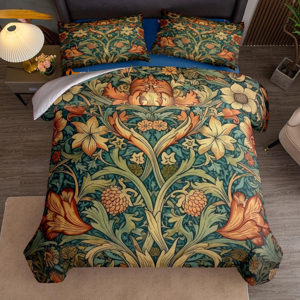 william morris nouveau The Strawberry Thieves Duvet Cover Set King Queen Double Full Twin Single Size Bed Linen Set