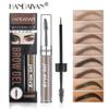 HANDAIYAN Gel de Tatuaje para Cejas Semi-permanente Impermeable Duradero Tinte para Cejas Marrón Negro Crema para Teñir Cejas Maquillaje para Mujeres