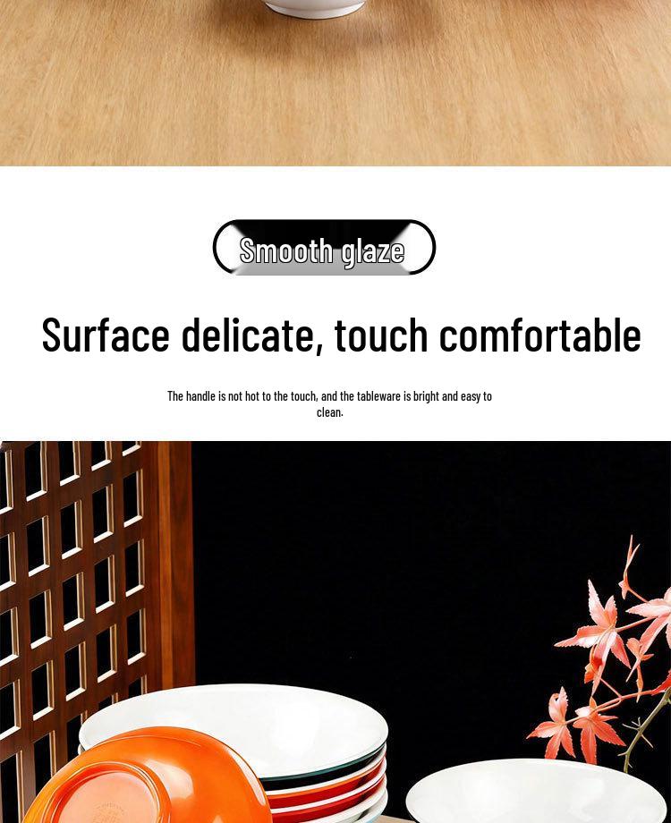 10-Piece Melamine Bowl Set: Ideal for Breakfast, Soup, Congee, Soy Milk, Wonton, Rice Noodle, and Hot & Spicy Soup.