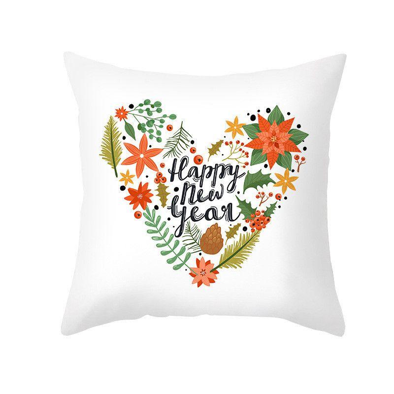 Luxuriöser Samt-Weihnachtskissenbezug in Pfirsichhaut-Optik Perfekt für die Feiertagsdekoration