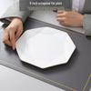 Gold Rimmed Jingdezhen Bone China Flat Plate - Elegant Ceramic Dinnerware for Home & Restaurant