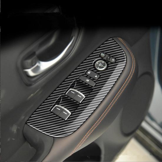 Carbon Fiber Car Window Switch Panel Cover For Honda HR-V HRV -2025