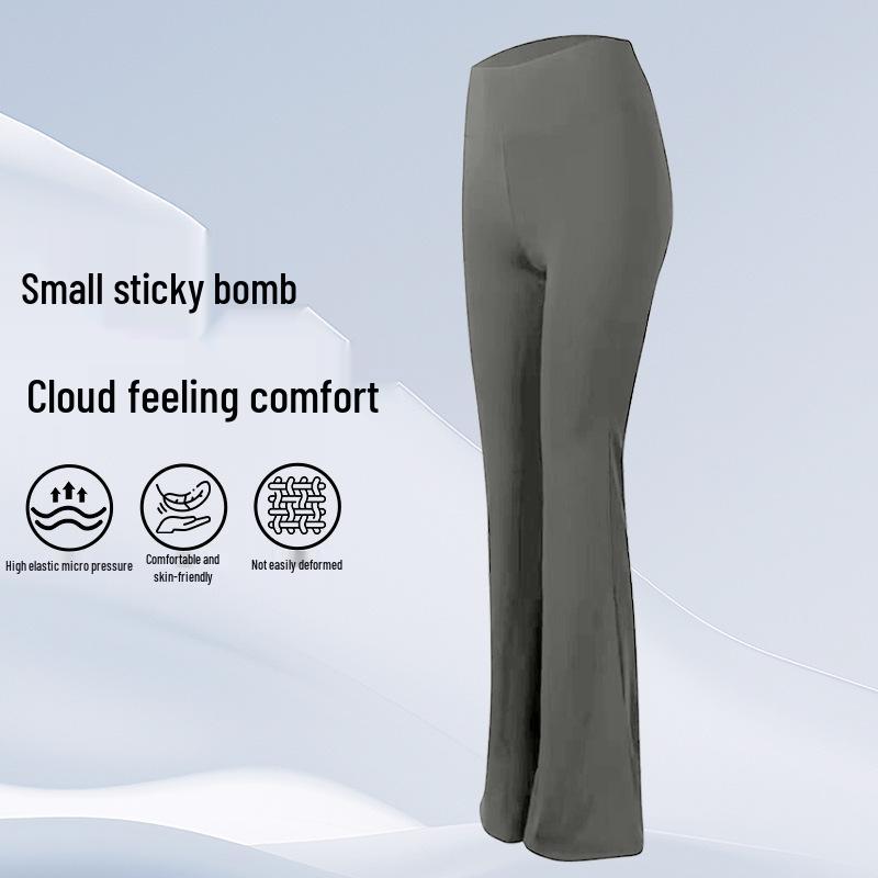 Women's Plus Size Yoga Flare Pants - High Waist, Hip Lifting, Tummy Control Fitness Wear