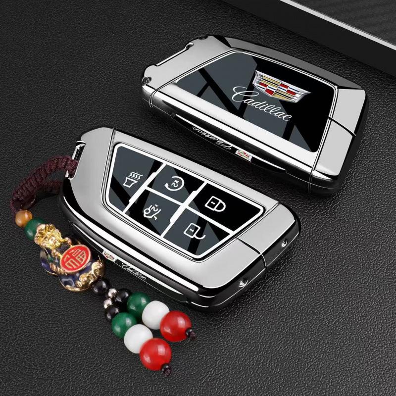 Cadillac Key Case: Compatible with XT5, CT4, CT5, GT4, XT4, IQ, CT6, and XT6 Models.