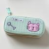 High Quality Cat Pen Bag Large Capacity Multi-functional Stationery Bag Multi Layer Portable Pencil Box Student Gift