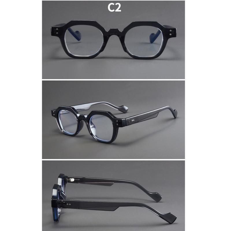 Women's glasses, men's and women's fashion polygonal glasses