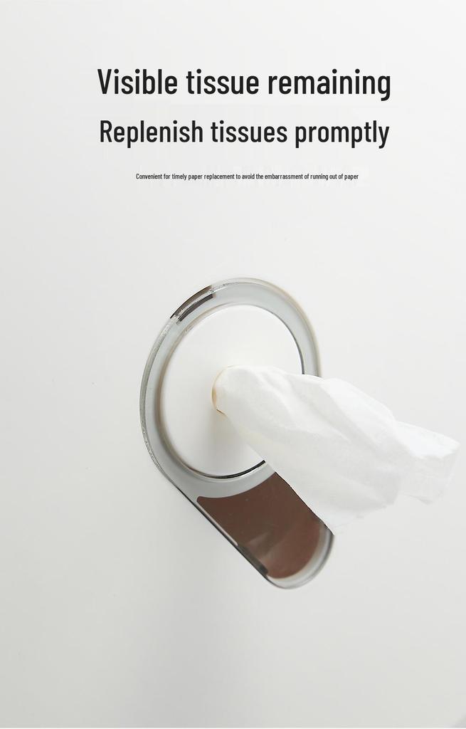 Punch-Free Wall-Mounted Waterproof Double Roll Toilet Tissue Holder