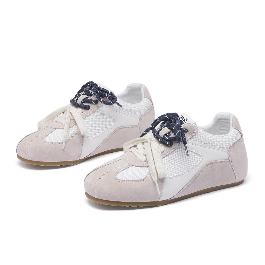 Korean German training shoes women's versatile color matching 5cm inner height-increasing shoes casual breathable sports shoes casual shoes women's
