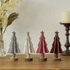 Mini Wooden Christmas Tree Ornament for Desktop or Window Decoration