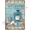 Vintage Ocean Pirate Iron Sign Metal Tin Plate Poster Art for Home Bar Man Cave Garage Club Decor