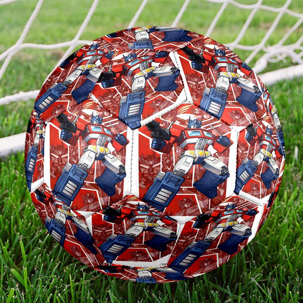 Transformers Print Size 5 Soccer Ball, Standard Match Football for Sports Game and Team Practice, Ideal Gift for Soccer Fans