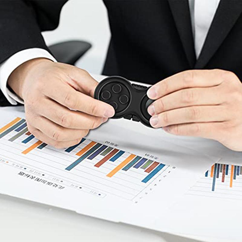 Black Pad Fidget Toys Game Classical Controller with 8 Functions Sensory Toys Relieves Stress Anxiety Decompression Toy Juguetes