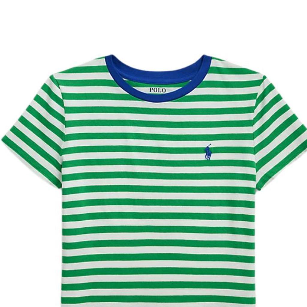 Polo Ralph Lauren Striped Knit Cotton T-Shirt Kids Tops 313962289-003