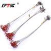 5/10pcs 15/20/25cm Anti-bite Steel Wire Leader Leashes For Fishing 50LB With Swivel Fishing Lure Accessories Pike Bass