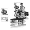2pcs Stainless Steel Universal Car Auto A-Pillar Hood LED Work Light Bracket Holder Clamp Engine Cover Lamp Bar Mounting Clamp