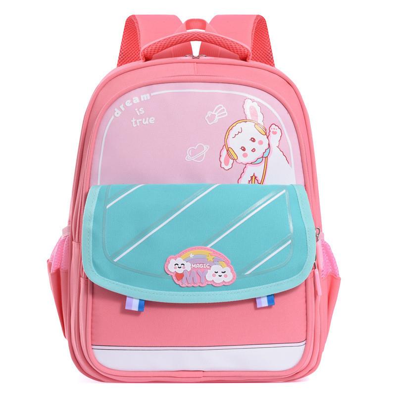 Adorable Cartoon Oxford Fabric Kids Backpack Unisex Lightweight Spine Protection