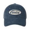EMIS Gummi-Patch Corduroy Baseballkappe Aschblau