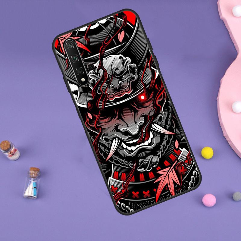 Samurai Mask Demon For Huawei Nova 5T 9 10 SE 7i 8i 11i 12i Y60 Y61 Y70 Y72 Y73 Y90 Y91 P20 P40 P30 Lite Case