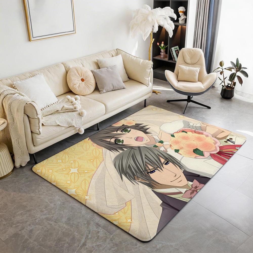 Anime A Junjou Romantica Floor Mat Eco Flannel Doormat Non Slip Odorless Indoor Floor Rug Soft Short Plush Home Mat