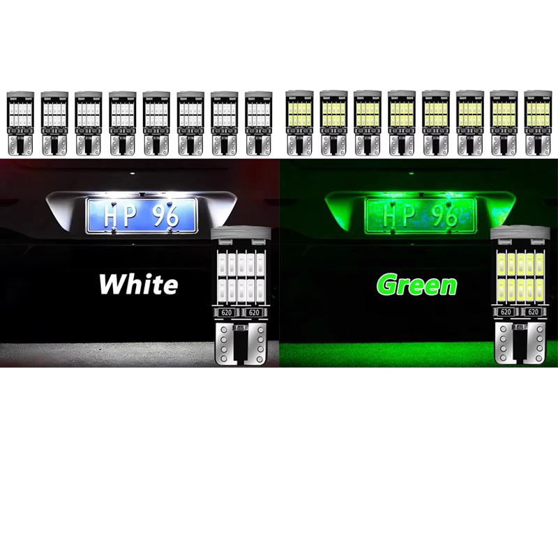8-16PCS T10 W5W LED Bulb CANBUS No Error 12V 4014-26SMD 400LM 6500K Super Bright White Car Interior Dome Door Maps Trunk Lights