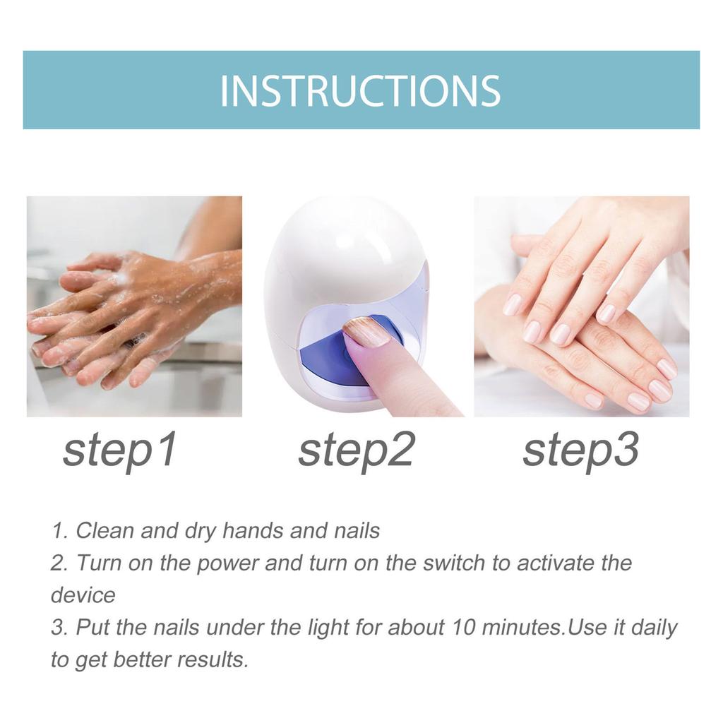 Nail Fungus Laser Therapy Device Mini Painless Anti Onychomycosis Infection Grey Nail Thicken Yellow Embed Brightening Repairing