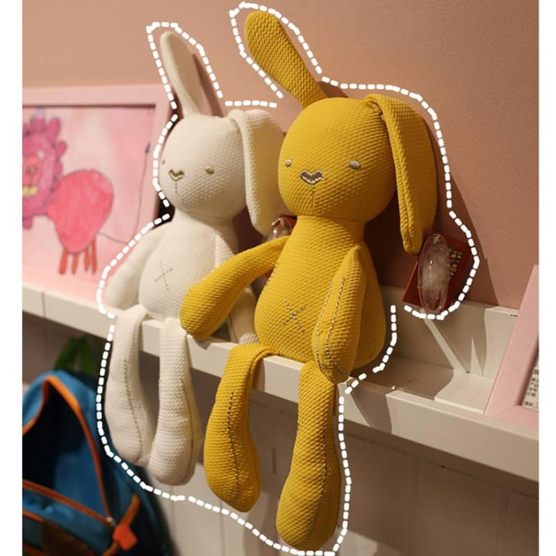 Adorable Cartoon Pacifier Bunny Plush Toy For Newborns Cute And Cuddly Soft Short Plush Available In Blue Pink White Yellow And Green 50cm/19.68in