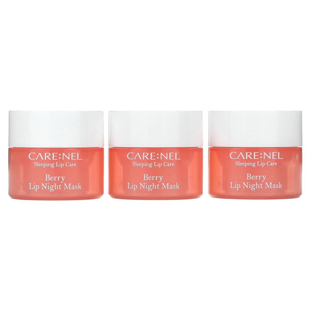 Care:Nel, Lip Night Mask, Berry, 3ea, each (5g)