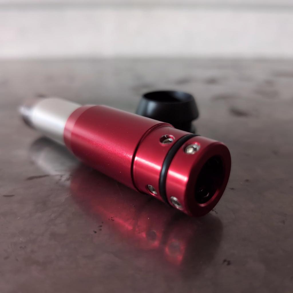 Universal Gear Shift Converter Shift Lever [Shift Knob] Push-Type (18mm, Red)