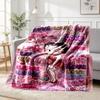 Betty Boop Art Pattern Blanket for Home Decoration, Bed, Sofa, Car Travel, Camping, Suitable for All Seasons, Birthday Christmas Gift