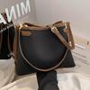 Vysoce kvalitní dámská crossbody taška Módní kontrastní barva Patchwork Velká kapacita Dámská plátěná taška ve tvaru kbelíku Klasická retro kabelka