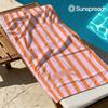 Pink-orange Striped Tiger Quick Drying Bath Towel Microfiber Beach Towel Light Weight Swimming Camping Yoga Beach Out