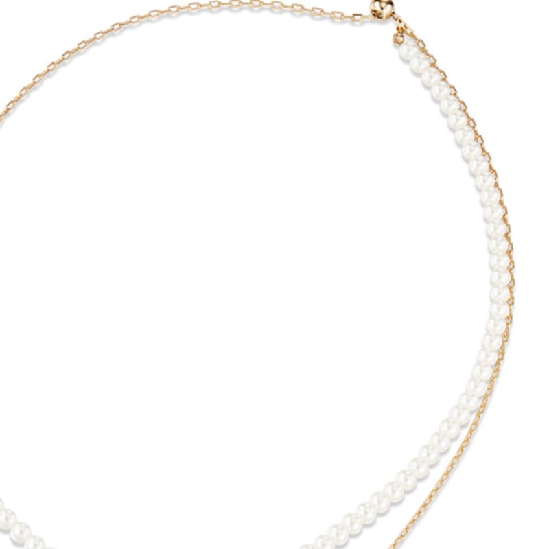 De NOBLE THE LABEL PEARL LINE CONTROLLING NECKLACE