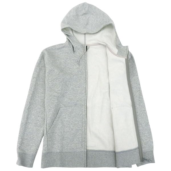 Montbell Men's Relaxed Wear Cotton Sweat Zip Parka Light Gray / S