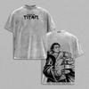 Eren Attack On Titan Anime Clothing Men Women Oversized T-shirts Short Sleeve Washed T Shirt Summer Cotton Tshirt Harajuku Tops