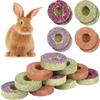 Flowers Flavored Chinchillas Snack Food Cookie Hamster Treats Rabbit Chew Toys Timothy Hay Cakes